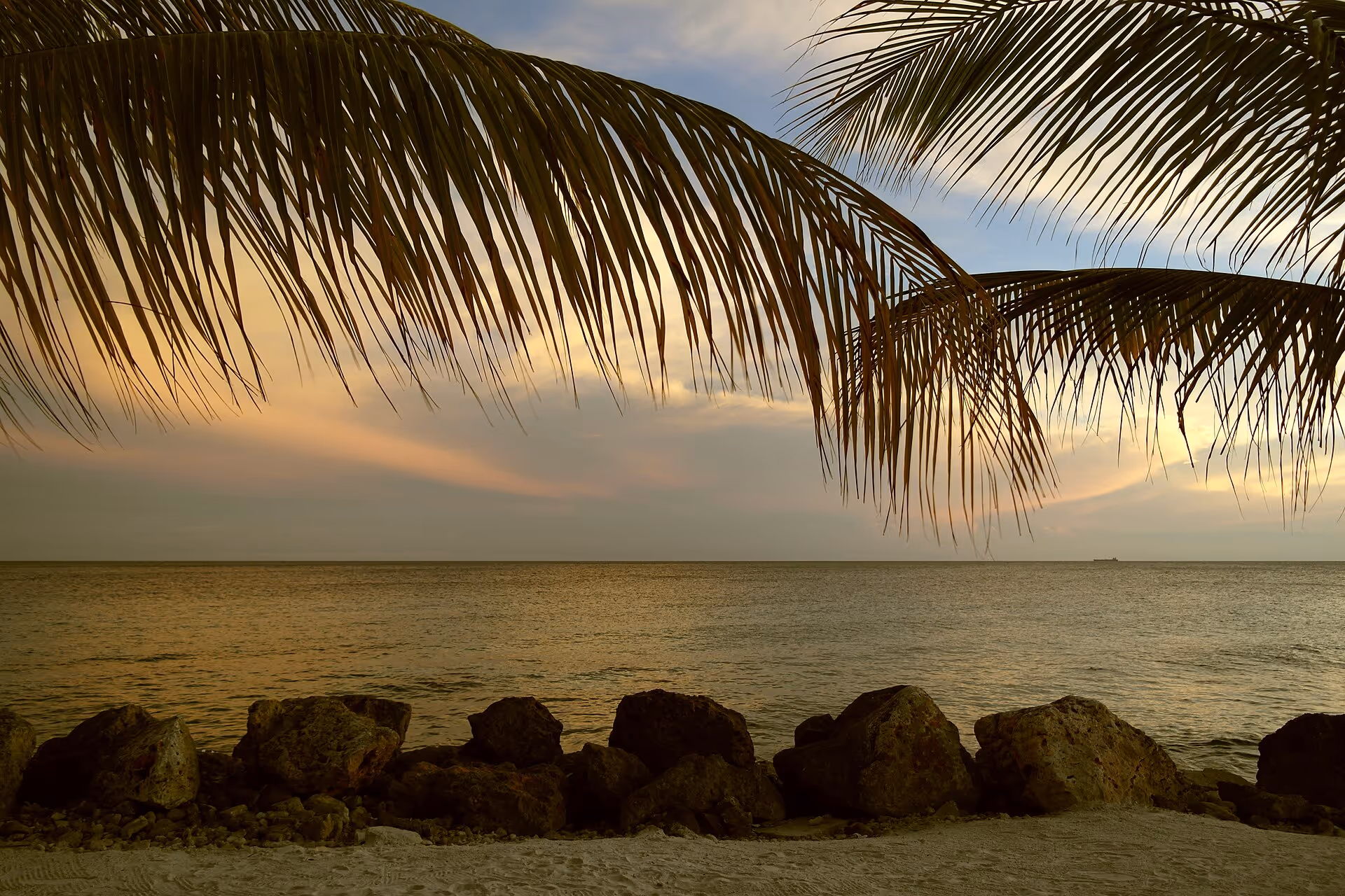 Sunset view Jan Thiel Bay
